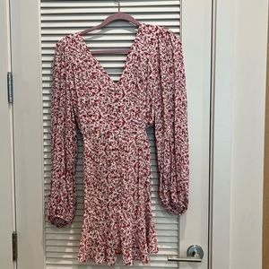 Blush Pink Ditsy Floral Dress